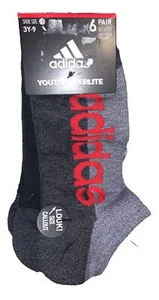 Boys Adidas Socks No Show Sz 3y-9 Youth Superlite 6 Pair - Picture 1 of 3