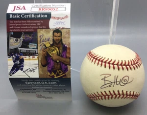 Baseball autografato Bo Hart Major League - Certificato JSA - Foto 1 di 3