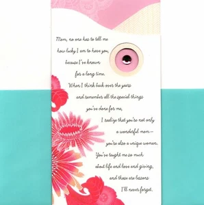 Happy Birthday Mom I Will Always Be Grateful Theme Hallmark Greeting Card - Picture 1 of 3