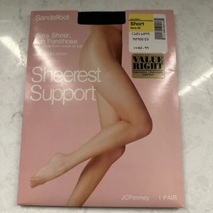 Pantimedias Sandalia Vintage JCPenney 1 Par Cortas Azul Marino 29 Oficina De Colección - Imagen 1 de 5