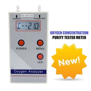 Oxygen Concentration Purity Flow Tester Detector Analyzer O2 Analyzer 21%-99% - Picture 1 of 9