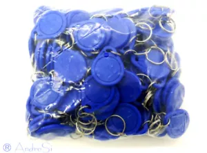 100x NFC Tag ISO14443A 13,56 RFID Transponder Keyfob Blau komp. MF S50 1kbit - Bild 1 von 2