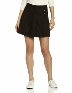 CLASSROOM Juniors Tab Pleat Scooter Skirt, Black, 5/6 - Picture 1 of 8