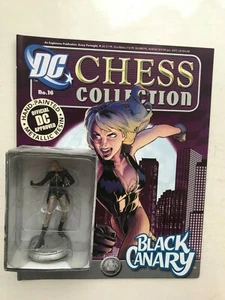 Dc Comics Ajedrez Figura Colección Edición 16 Negro Canario Eaglemoss + Mag - Imagen 1 de 2