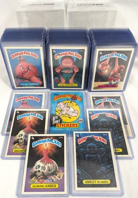1987 Topps Garbage Pail Kids 8th Series OS8 MINT 88 Card Set in NEW TOPLOADERS - Image 1 of 4