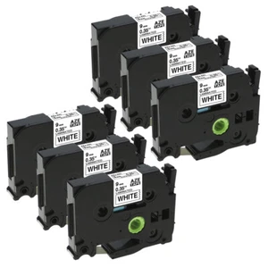 6x kompatibel Schriftband für Brother P-Touch TZe-221 TZ-221 PT-1010 H100LB 9mm - Bild 1 von 9