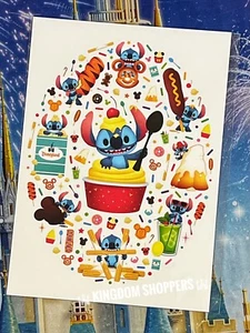 Postal 2024 Disney WonderGround Jerrod Maruyama Lil Stitch Big Appetite 5x7 - Imagen 1 de 1