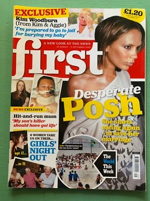 FIRST mag 30-Aug-2006 VICTORIA BECKHAM Alexander Armstrong Caprice Kim Woodburn - Image 1 of 2