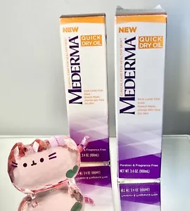 MEDERMA QUICK DRY OIL FRAGRANCE FREE 3.4oz LOT OF 2 - Picture 1 of 4