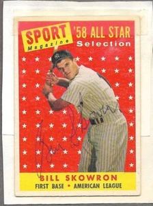 1958 Topps #477 Bill Skowron All-Star SIGNED YANKEES AUTOGRAPH 100% Legit - Picture 1 of 2