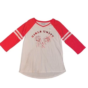 Mudd "Girls Unite" Long Colorblock Top Girls Size 16 1/2 - Picture 1 of 3