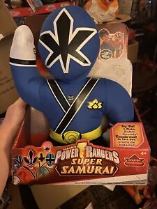 Power Rangers Super Samurai Blue Ranger 45cm Plush With Sound Not Tested Sold A
