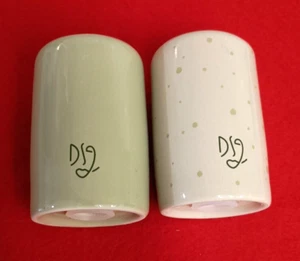 Darling Spring Salt Pepper Shaker Set Country Farm House Ceramic Stoneware - Picture 1 of 5