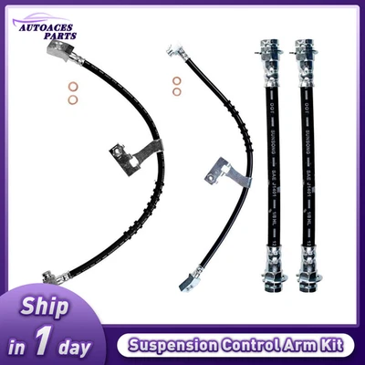 Línea de manguera de freno delantera trasera Sunsong 4x para Dodge Spirit 1989 Foto 1 de 4