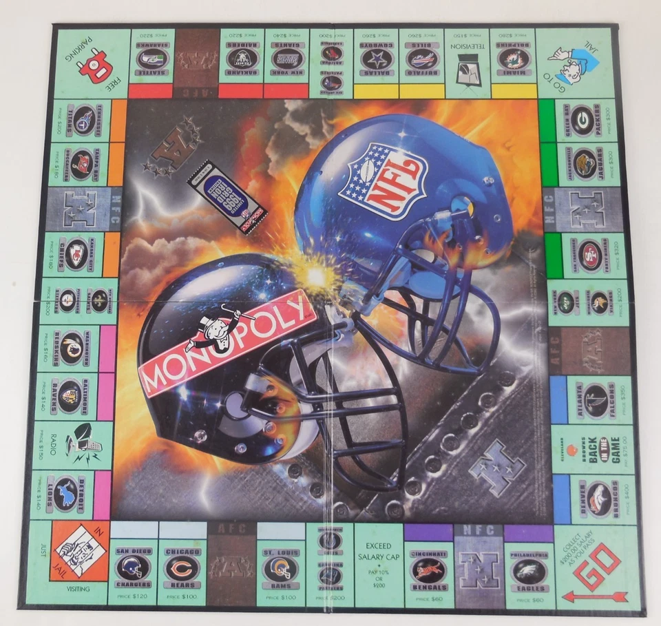 Monopoly Limited 1999 Grid Iron NFL Edition Board Game Board - Image 1 of 3