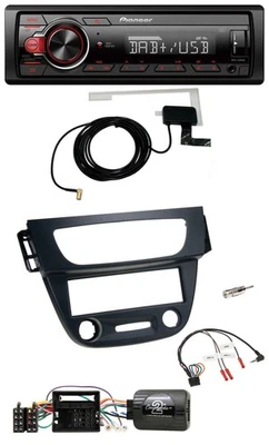 Pioneer 1DIN MP3 DAB USB Lenkrad Autoradio für Renault Megane III 09-12 schwarz - Bild 1 von 4
