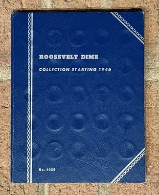 Roosevelt Dime Album ~ Whitman No. 9029 ~ 1946-1964 (38 - 90% Silver Coins) - Image 1 of 4