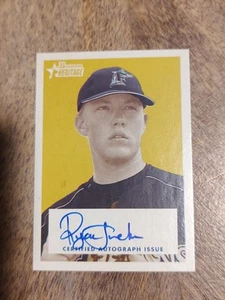 Ryan Tucker 2006 Bowman Heritage Signs of Greatness Authentic Autograph # SG-RT - Picture 1 of 2