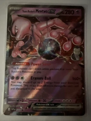 Team Rocket's Mewtwo ex 205 Sv: Scarlet & Violet Promo Cards Holo - Image 1 of 2