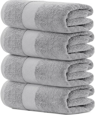  Conjunto de 4 toalhas de banho de luxo de algodão turco ultramacias grandes-700 GSM - Imagem 1 de 4