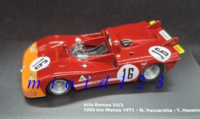 Alfa Romeo 33/3 #16 : VACCARELLA HEZEMANS  - 1000km Monza 1971 - 1/43 Die-cast - Immagine 1 di 4