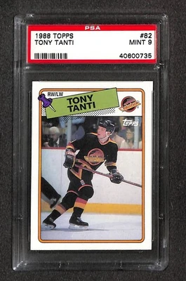 1988 Topps #82 TONY TANTI PSA 9 Mint 40600735  - Image 1 of 3