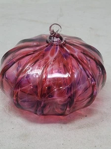 Vintage mundgeblasen Kunst Glas Ornament Preiselbeere 4,5" - Bild 1 von 12