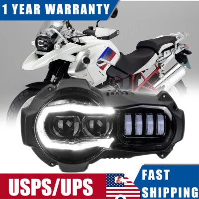 Front LED Headlight Headlamp for BMW R1200GS 1200GS R1200 GS K25 2005-2013 - Image 1 of 4