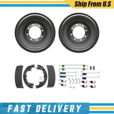 Tambores de freno traseros zapatas de freno y herrajes kit de resorte para Ford F-350 1975 Foto 1 de 4