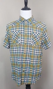 The North Face Outdoor Hiking Short Sleeve Button Up Shirt Men XL Plaid - Picture 1 of 5