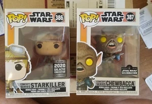 Star Killer and Chewbacca Concept Series Funko Pop w/ Star Wars Celebration 2020 - Picture 1 of 12