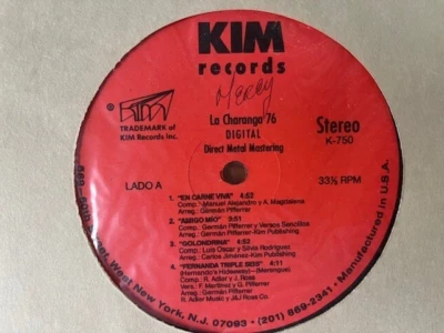 Charanga 76 – Digital [1986] LP, Kim Records K-750 (NO COVER) G+ Vinyl - Image 1 of 4