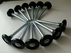 Black Nylon Garage Door Rollers - Wheels - Quiet Nylon -12 Qty - Picture 1 of 2
