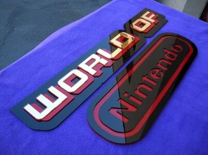 WORLD OF NINTENDO CUSTOM 3D sign ART display NEW playstation game cabinet - Picture 1 of 22