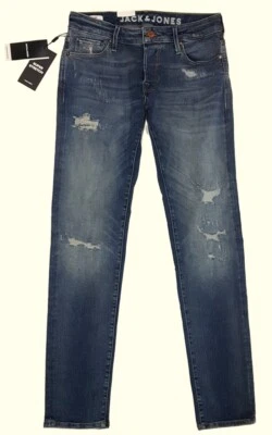 Jack & Jones Pantalones Jeans Slim Fit Glenn Jjicon Con Stretch Azul Medio Denim - Imagen 1 de 4