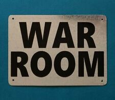 WAR ROOM Metal Sign , Bar , Garage. Man Cave Game Room  Office 