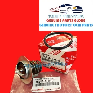 GENUINE TOYOTA 4RUNNER TUNDRA LEXUS GS430 SC430 V8 COOLANT THERMOSTAT W/GASKET - Picture 1 of 3