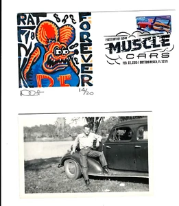 FDC MUSCLE CARS 1969 DODGE CHARGER DAYTONA FDC GEERLINGS HAND PAINTED +POSTCARD - Picture 1 of 6