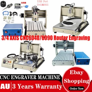3040/6040/6090 3AXIS/4AXIS USB CNC Router Drilling Milling Engraving 3D Cutter! - Picture 1 of 76
