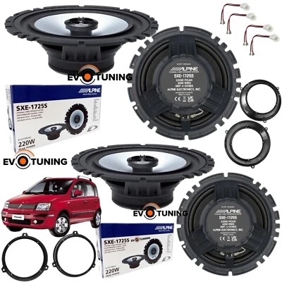 ALPINE - NO HERTZ Kit 4 Casse Altoparlanti Alpine Anteriori+Posteriori per FIAT Panda 169 2003 12