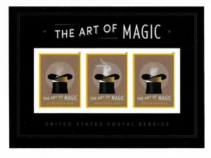 #5306 The Art of Magic- (forever) - MNH Souvenir Sheet of 3 - Lenticular Image - Picture 1 of 2