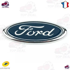 Logo Ford Emblème de Capot hayon ovale Badge 115 x 45 mm Bleu Neuf - Imagen 1 de 2