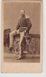 Foto photo cdv alto ufficiale Cavalleria Reggimento Lancieri 1860 by Emilio Maza