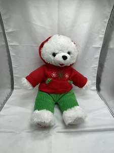 Dan Dee 2015 Snowflake Teddy With Hoodie Christmas Plush Stuffed Animal Toy 20" - Picture 1 of 7