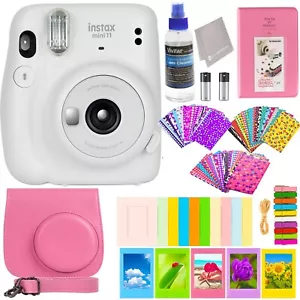 Fujifilm Instax Mini 11 Instant Camera +Accessory Kit - Ice White Camera! Gift! - Picture 1 of 8