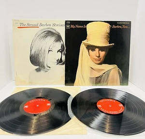 BARBRA STREISAND THE SECOND ALBUM CL-2054 & BARBRA, TWO NONBREAKABLE RED LABEL - Imagen 1 de 12