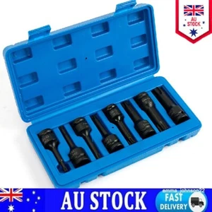 8pcs 1/2'' Drive Torx Deep Impact Metric Socket Bits Set Repair Tool T30-T80 set - Picture 1 of 11