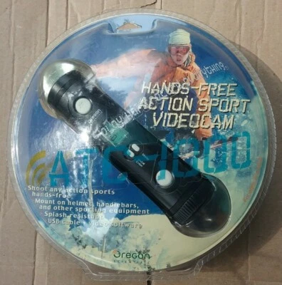 Videocâmera esportiva de ação mãos livres NOS Oregon Scientific ATC-1000 32 MB lacrada  - Imagem 1 de 4