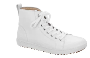 Zapatilla deportiva alta de cuero BLANCA Bartlett Birkenstock precio de venta sugerido por el fabricante $200 EE. UU. 10 UE 41 - Imagen 1 de 8
