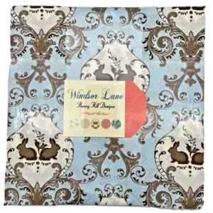 OOP WINDSOR LANE BLUE by Bonnie Hill Designs by Moda 20 x 10 inch squares - Picture 1 of 4